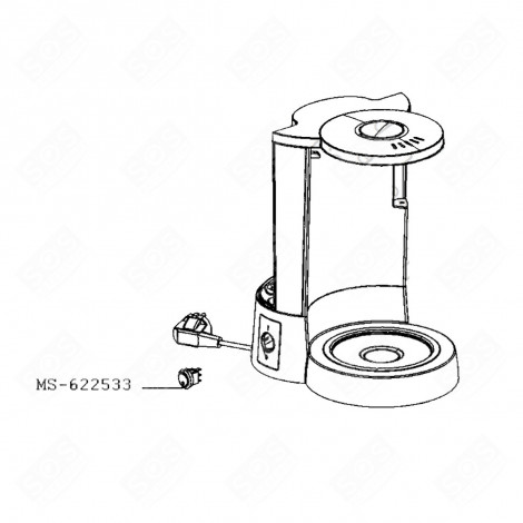 SCHALTER (REF. MS-622533) KAFFEEMASCHINE, ESPRESSOMASCHINE - MS-622533