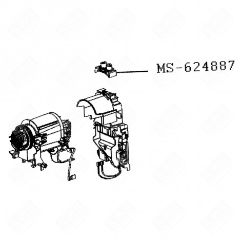 KNOPF (KENNZEICHNUNG MS-624887) NESPRESSO PIXIE KAFFEEMASCHINE, ESPRESSOMASCHINE - MS-624887