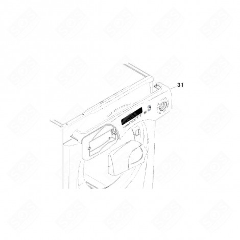 PANEL KENNZEICHEN 31 WASCHMASCHINE - 43023823