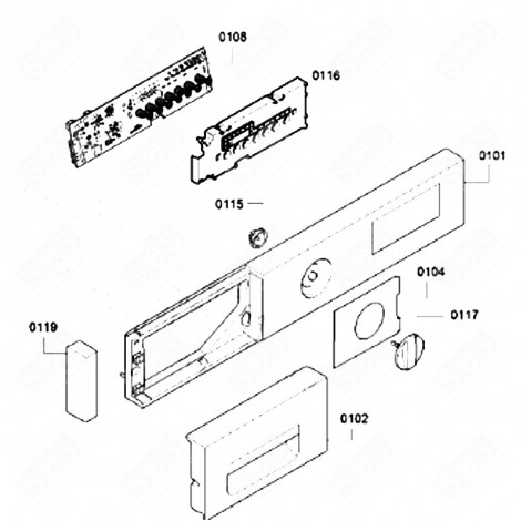 STEUERUNGSMODUL (REFERENZ 108) KÜHLSCHRANK, GEFRIERSCHRANK - 12030388