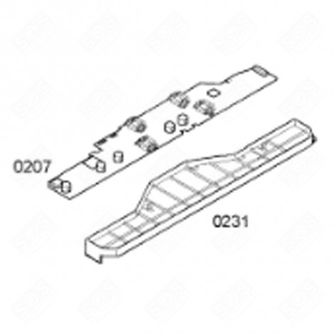 ORIGINAL-STEUERMODUL (KENNZEICHNUNG 0207) KOCHPLATTEN, HERDPLATTEN, KOCHFELD - 00672274