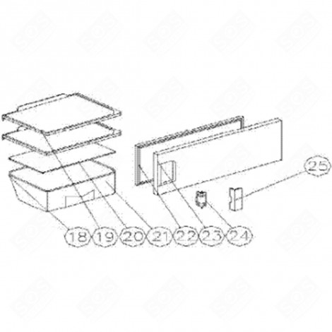 ABLAGE, REGAL (KENNUNG 19) KÜHLSCHRANK, GEFRIERSCHRANK - 374F03 