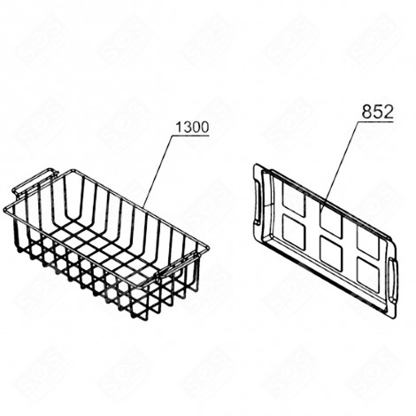 KORB (KENNZEICHEN 1300) KÜHLSCHRANK, GEFRIERSCHRANK - 44397