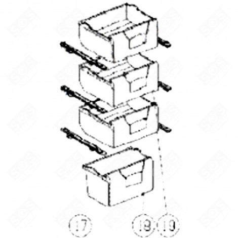 OBERFACH (KENNZEICHNUNG 19) KÜHLSCHRANK, GEFRIERSCHRANK - 578H46 