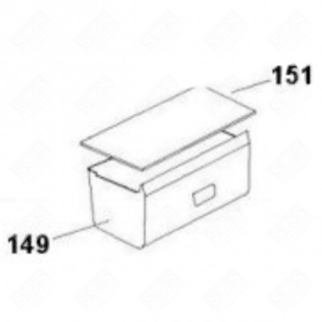 GEMÜSEFACH (KENNZEICHEN 149) KÜHLSCHRANK, GEFRIERSCHRANK - 49038931