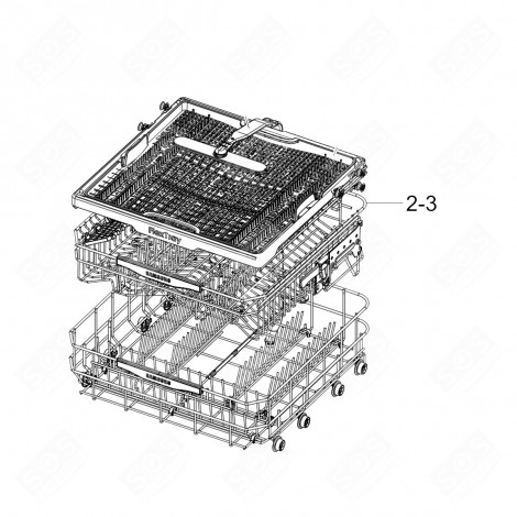 OBERKORB (REFERENZ 2-3) ORIGINAL GESCHIRRSPÜLER, SPÜLMASCHINE - DD97-00253A