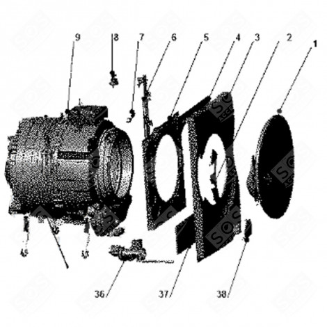 ABLAUFPUMPE (KENNZEICHEN 36) ORIGINAL WASCHMASCHINE - C00526217