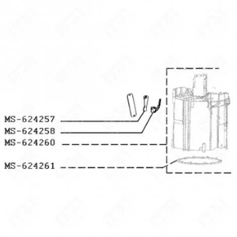 DURCHFLUSSMESSER (KENNUNG MS-624221) NESPRESSO VERTUO PLUS KAFFEEMASCHINE, ESPRESSOMASCHINE - MS-624221