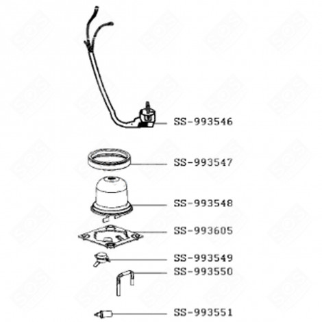 SICHERUNG (KENNZEICHNUNG SS-993550) DAMPFGARER, DAMPFKOCHER - SS-993550