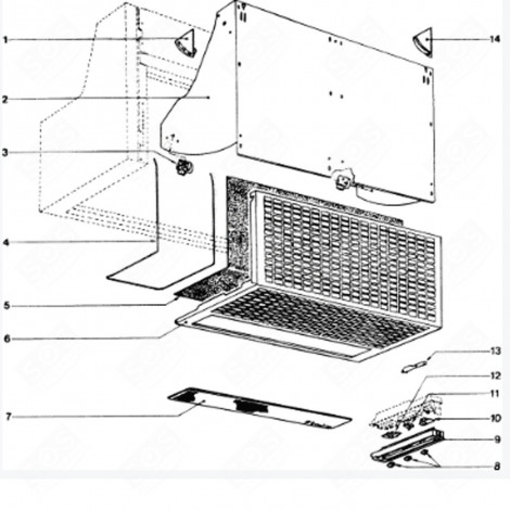 FILTERGITTER DUNSTABZUGSHAUBE - C00126807