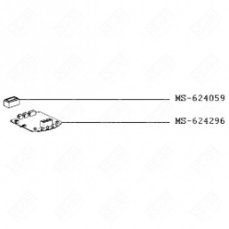 ELEKTRONISCHE KARTE (BEZUGSZEICHEN MS-624296) KÜCHENMASCHINE - MS-624296