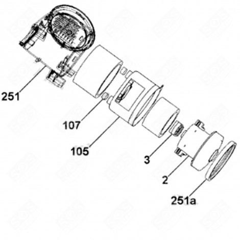 MOTORDÄMPFER (KENNZEICHNUNG 3) STAUBSAUGER - 48002151 