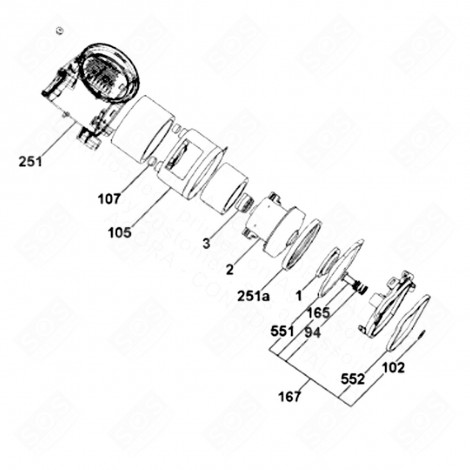 KOMPLETTMOTOR (KENNZEICHEN 2) STAUBSAUGER - 48002037 