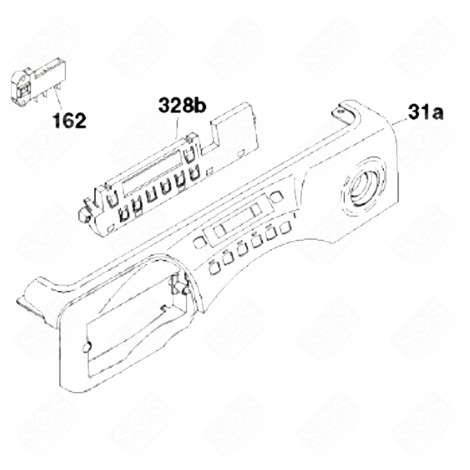 FRONTPANEL (KENNZEICHEN 31A) WASCHMASCHINE - 41037381