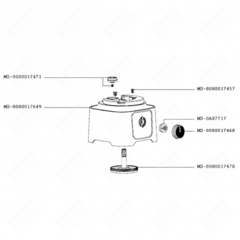 ANTRIEB (KENNZEICHNUNG 8080017471) KÜCHENMASCHINE - 8080017471