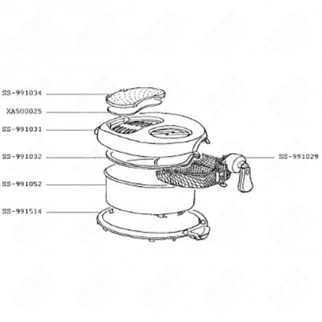 BEHÄLTER + WIDERSTAND (BEZUGSNUMMER SS-991052) FRITTEUSE - SS-991052