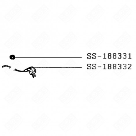 STROMKABEL (KENNZEICHEN SS-188332) BACKOFEN, KÜCHENHERD - SS-188332
