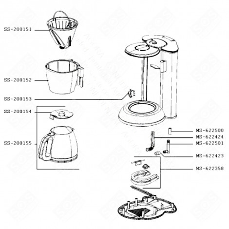 FILTERHALTERUNG (KENNZEICHEN SS-200152) KAFFEEMASCHINE, ESPRESSOMASCHINE - SS-200152