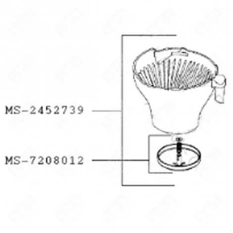 FILTERTÜR (BEZUGSNUMMER MS-2452739) KAFFEEMASCHINE, ESPRESSOMASCHINE - MS-2452739