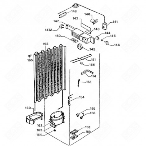 THERMOSTATPLATTE (KENNZEICHEN 159) KÜHLSCHRANK, GEFRIERSCHRANK - 2340426515