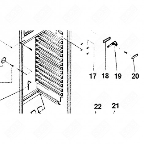 MITTELGELENK (KENNZEICHNUNG 19) KÜHLSCHRANK, GEFRIERSCHRANK - C00075107