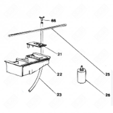 ORIGINAL-PRODUKTABDECKUNG (KENNZEICHNUNG 21) GESCHIRRSPÜLER, SPÜLMASCHINE - C00019840