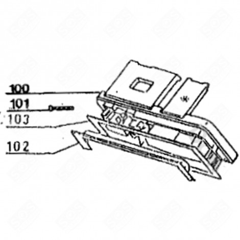 ELEKTROVERTEILERDICHTUNG / TÜRANSCHLAG (KENNZEICHNUNG 103) GESCHIRRSPÜLER, SPÜLMASCHINE - 92130483