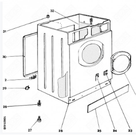 TIMERHALTERUNG (KENNZEICHEN 26) WASCHMASCHINE - C00044623