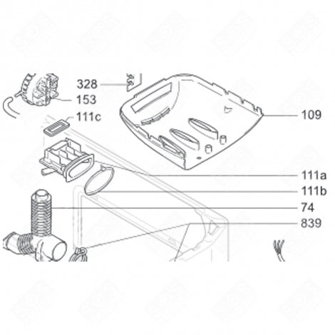 DÜSENSATZDICHTUNG (KENNZEICHNUNG 111B) WASCHMASCHINE - 80051088