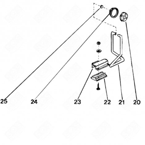 TRÄGERFUSS (KENNZEICHEN 23) WASCHMASCHINE - C00019666