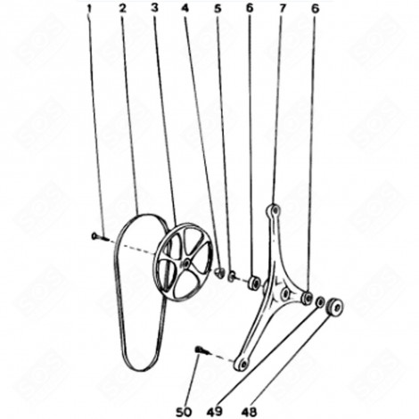 SCHEIBE (KENNZEICHNUNG 1) WASCHMASCHINE - C00039670