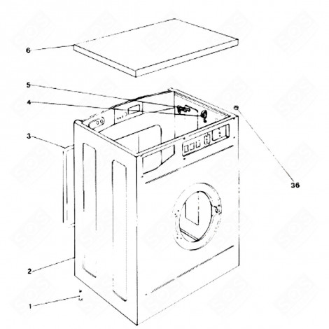 ROHRHALTERUNG (REFERENZ 4) WASCHMASCHINE - C00024552