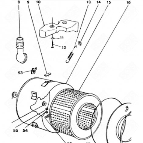 FEDERSPULE (BEZUGSPUNKT 14) WASCHMASCHINE - C00019675