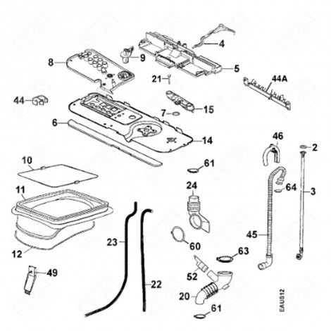 ORIGINAL-VERTEILER (KENNZEICHNUNG 5) WASCHMASCHINE - 1297211045