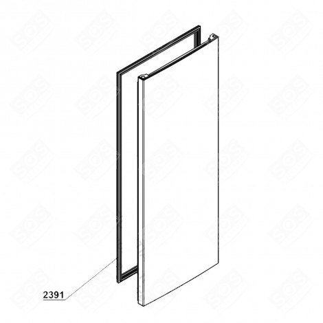 TÜRDICHTUNG (KÜHLTEIL) (KENNZEICHEN 2391) KÜHLSCHRANK, GEFRIERSCHRANK - 4633084800