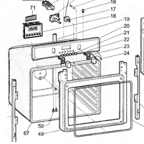 ELEKTRISCHER OFEN (REFERENZ 67) BACKOFEN, KÜCHENHERD - C00093431