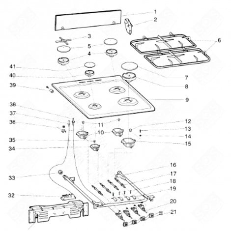 SCHRAUBE M4 X 17,2 (KENNZEICHEN 19) BACKOFEN, KÜCHENHERD - C00031027