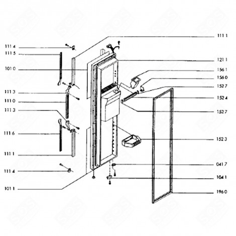 TÜR-DICHTUNG (NR. 1960) KÜHLSCHRANK, GEFRIERSCHRANK - 481946818018