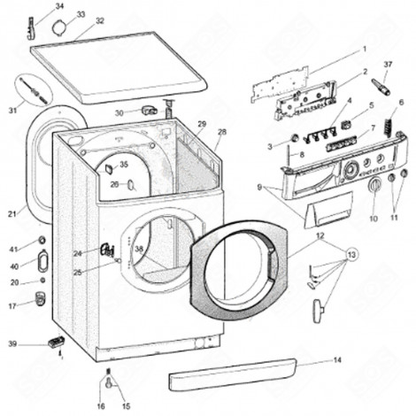 WEISSER DECKEL (KENNZEICHNUNG 32) WASCHMASCHINE - C00116551