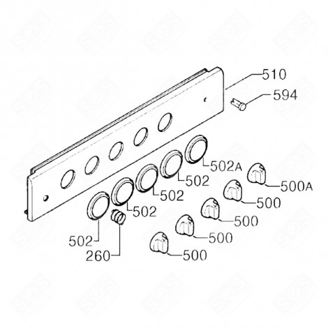 RING (KENNZEICHNUNG 502A) BACKOFEN, KÜCHENHERD - 3552049029