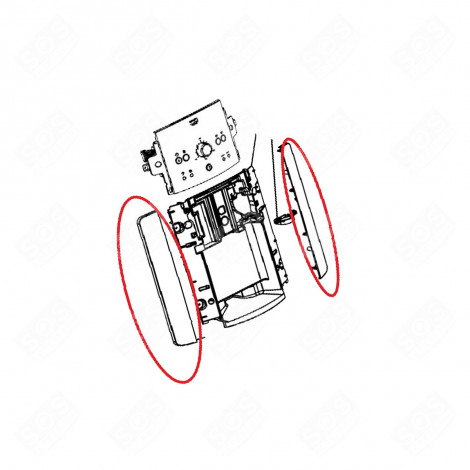 SCHWARZER VERKLEIDUNGSRING KAFFEEMASCHINE, ESPRESSOMASCHINE - MS-8030000282