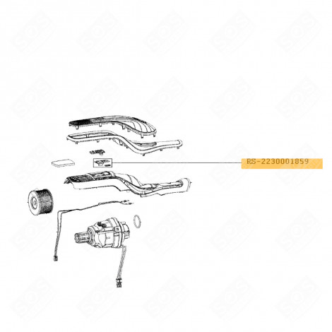 ELEKTRONIKKARTE + DICHTUNG STAUBSAUGER - RS-2230001859