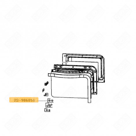 PACKUNG MIT 2 SCHRAUBEN BACKOFEN, KÜCHENHERD - SS-986856