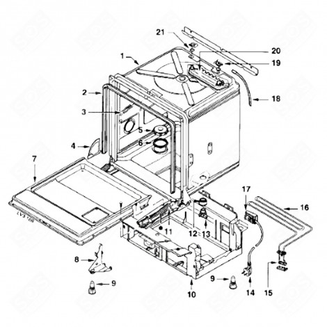 LINKER ZIERRING (KENNUNG 4) GESCHIRRSPÜLER, SPÜLMASCHINE - 31X5644