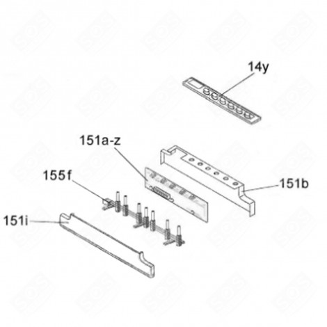 PROGRAMMIERTES MODUL (KENNZEICHEN 151 A-Z) GESCHIRRSPÜLER, SPÜLMASCHINE - 49035459