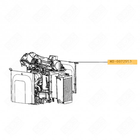 RECHTE ROTE FLASCHE NESPRESSO MAESTRIA KAFFEEMASCHINE, ESPRESSOMASCHINE - MS-0072553