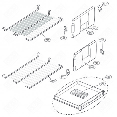 ABLAGE, REGAL (KENNUNG 309) KÜHLSCHRANK, GEFRIERSCHRANK - 4883980200