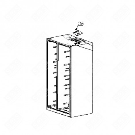 LEISTUNGSPLATINE (POSITION 36) KÜHLSCHRANK, GEFRIERSCHRANK - FR000784