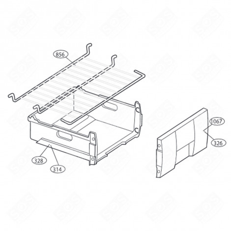 ABLAGE, DRAHTREGAL (KENNZEICHEN 856) KÜHLSCHRANK, GEFRIERSCHRANK - 4807360200