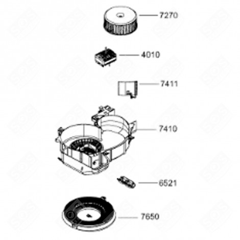 MOTOR DUNSTABZUGSHAUBE - 480122101347